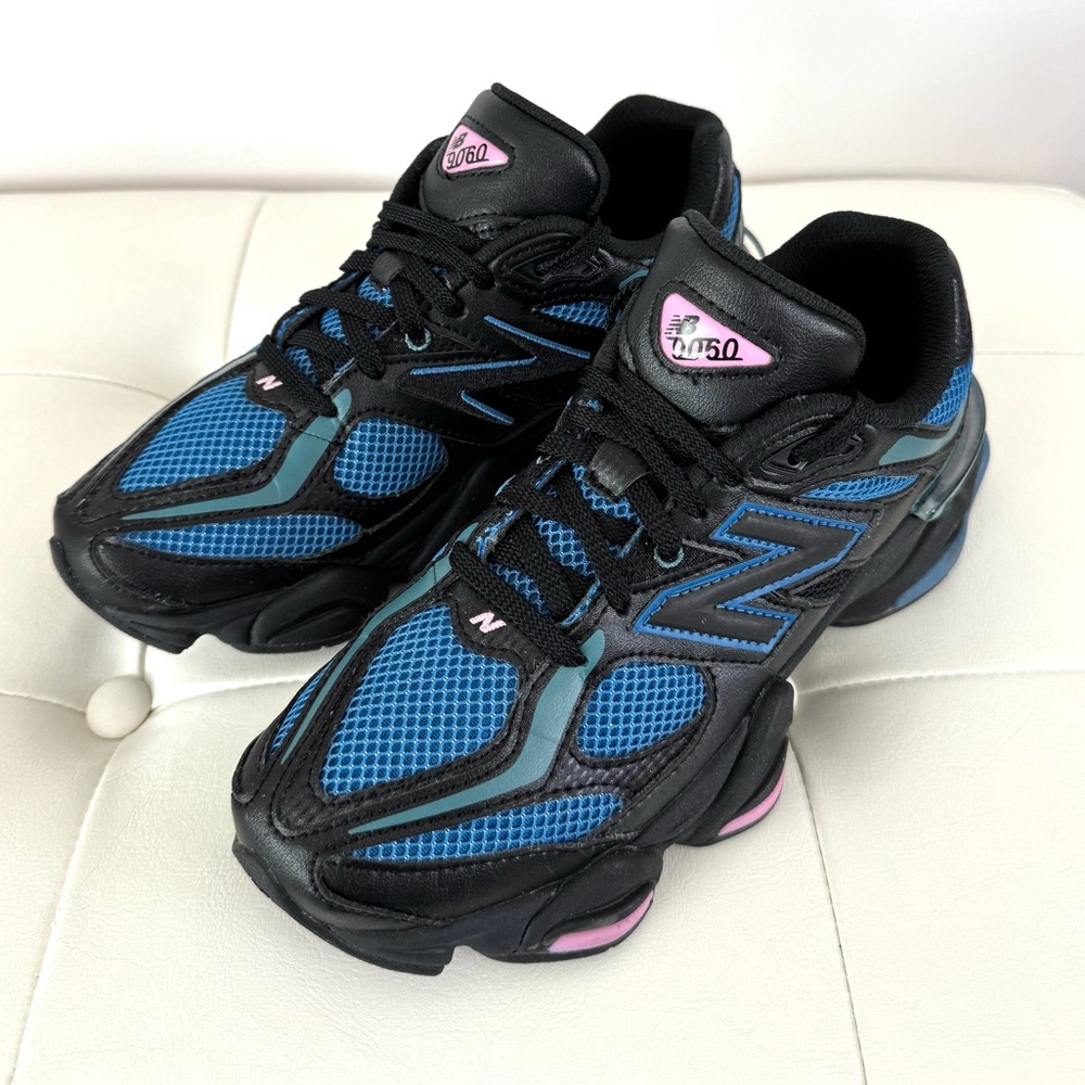 New Balance 9060 Black and Blue Sneakers